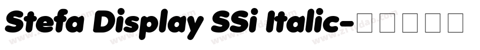 Stefa Display SSi Italic字体转换
